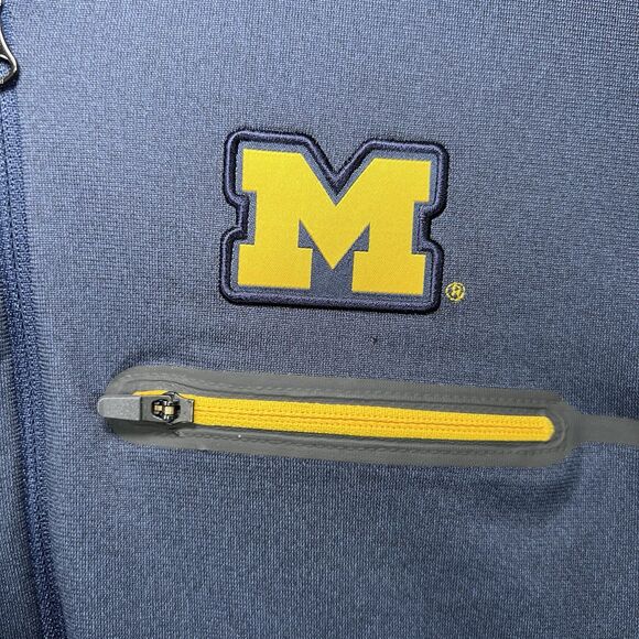 Michigan Wolverines Nike Air Jordan 1/4 Zip Pullover Mens Small Blue Block M - Picture 5 of 12